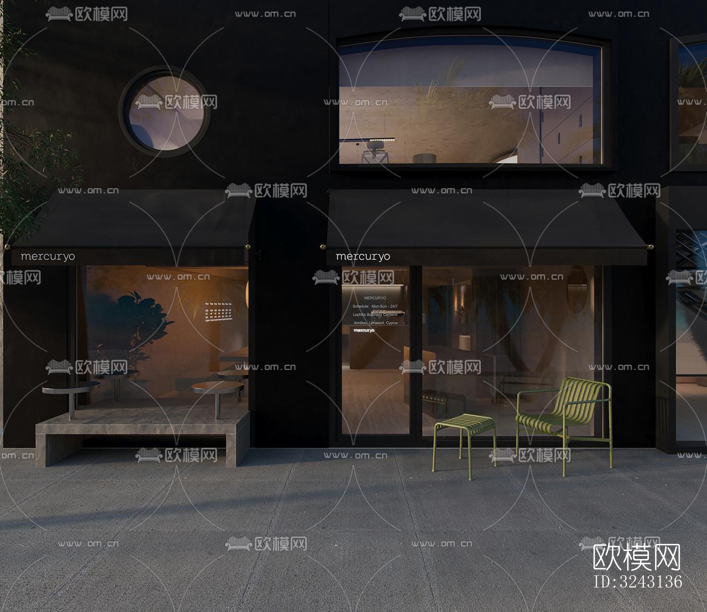 现代咖啡奶茶效果图下载（渲染图2）