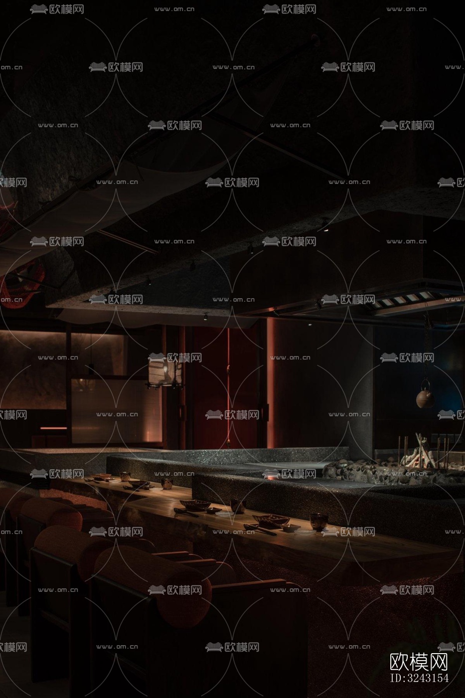 日式日韩料理效果图下载（渲染图9）