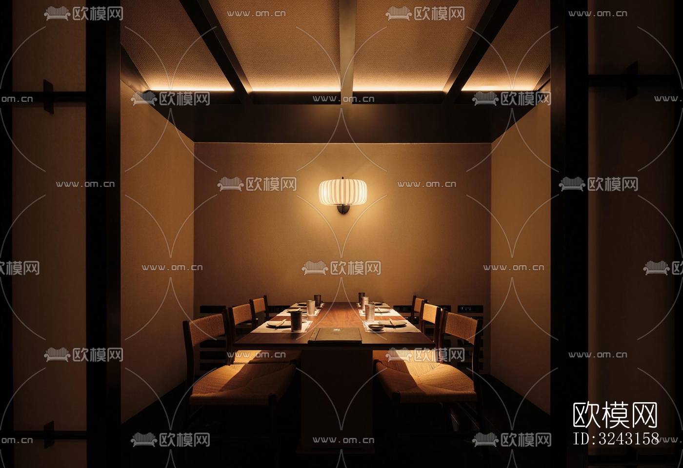 日式日韩料理效果图下载（渲染图8）