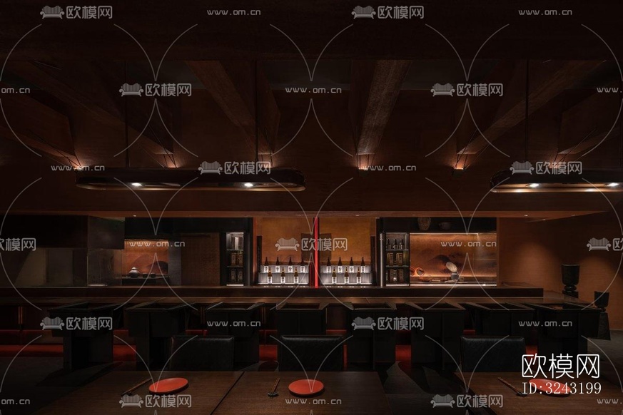 日式日韓料理效果圖下載(渲染圖3)
