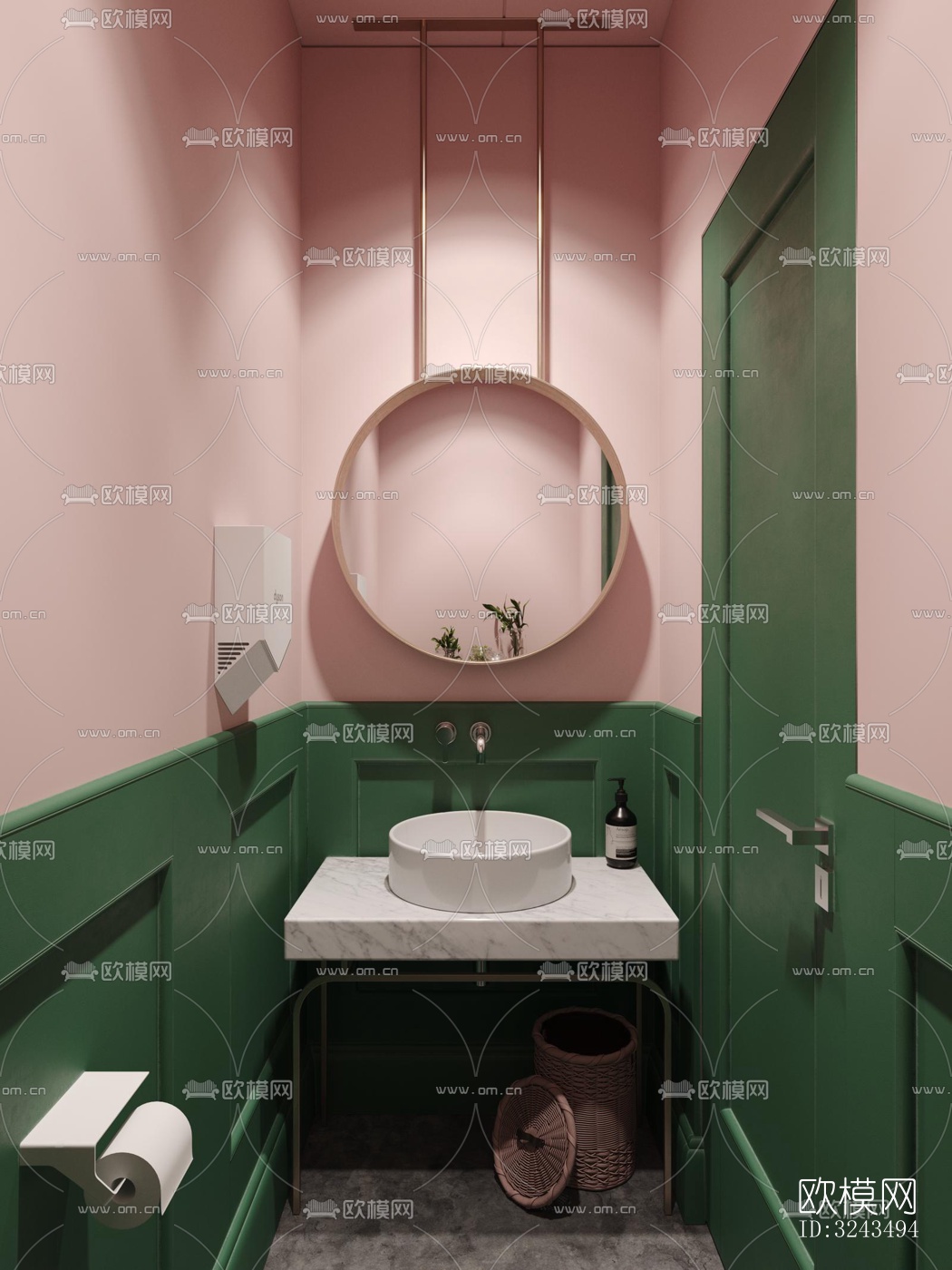 北欧蛋糕甜品效果图下载（渲染图6）