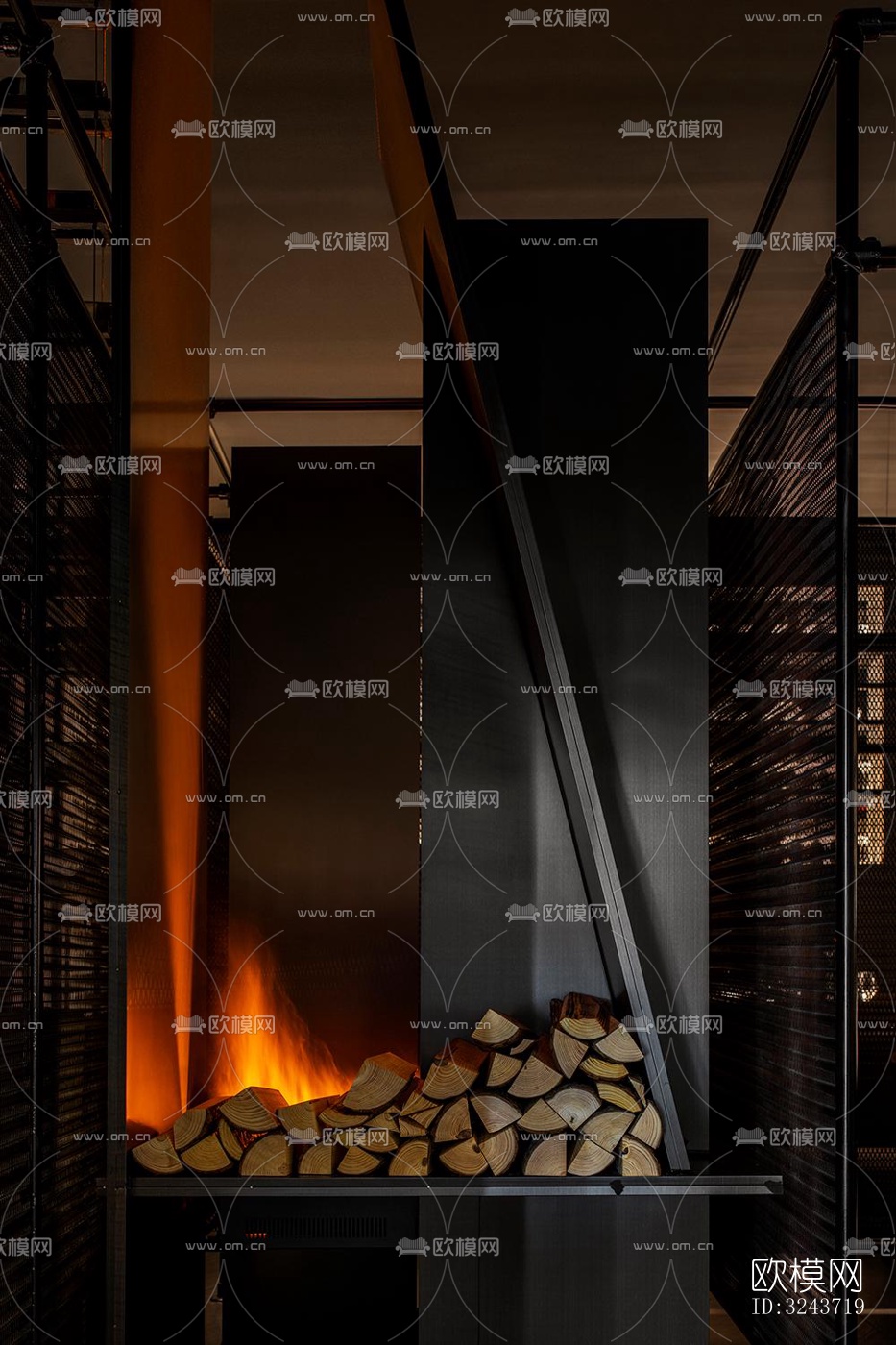 现代西餐厅效果图下载（渲染图5）