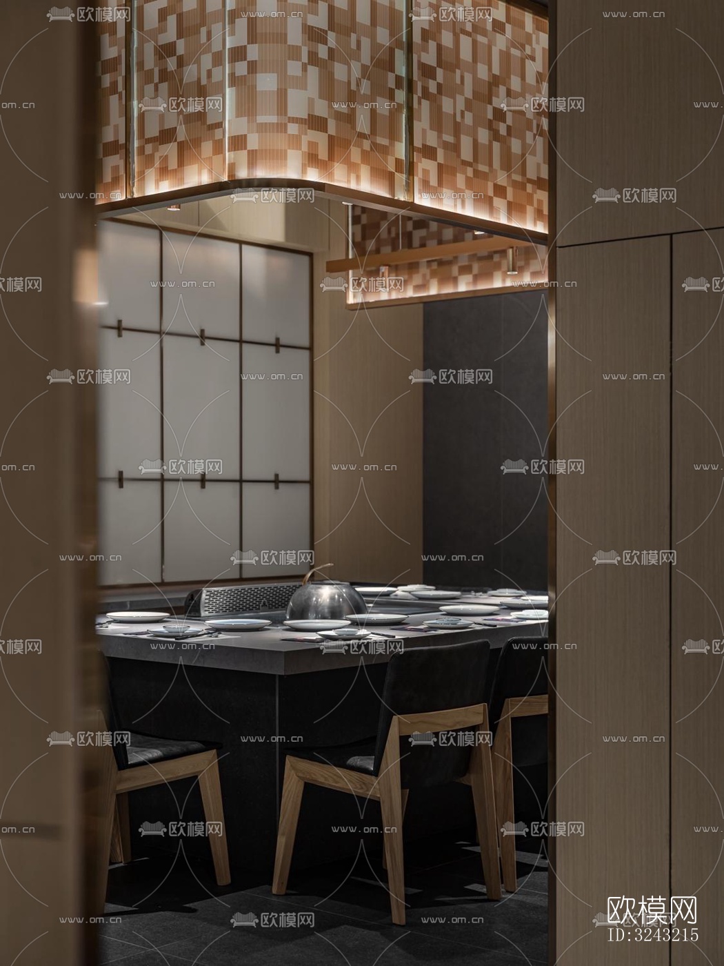 日式日韩料理效果图下载（渲染图11）