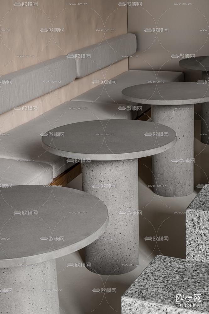 现代西餐厅效果图下载（渲染图5）