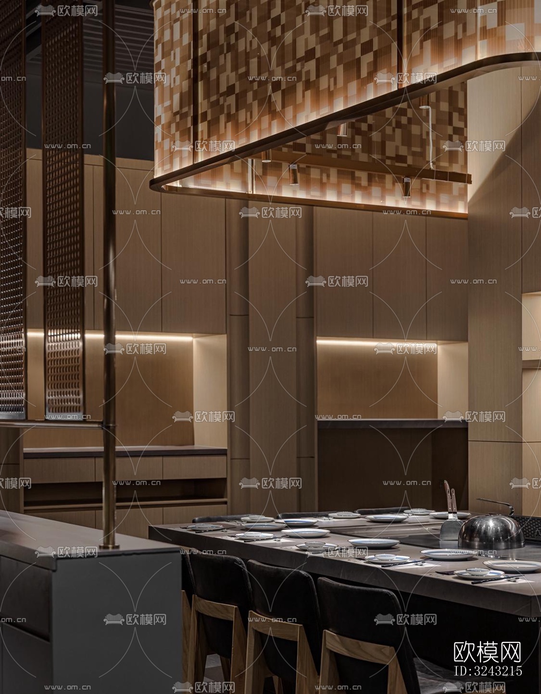 日式日韩料理效果图下载（渲染图2）