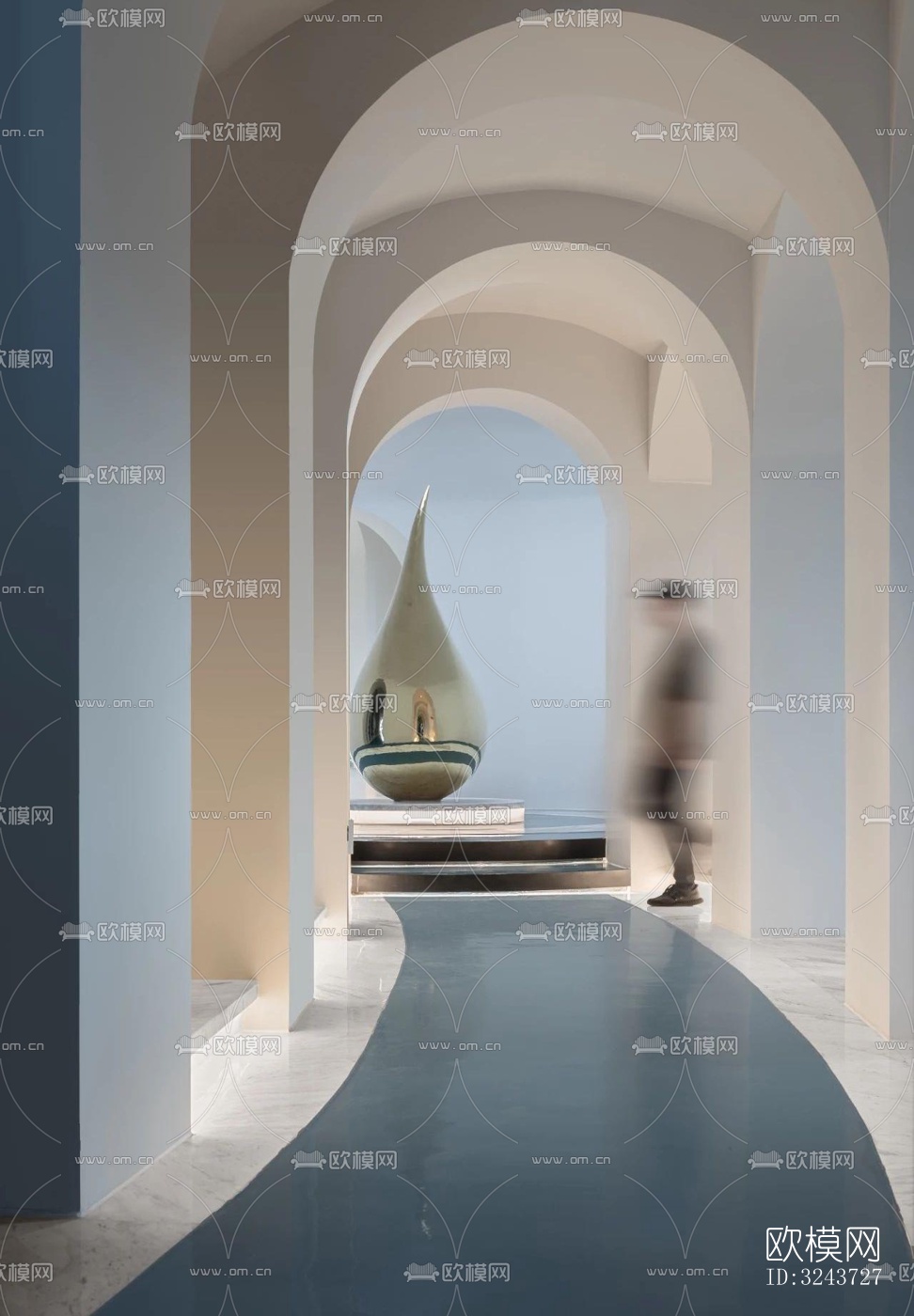 现代西餐厅效果图下载（渲染图4）