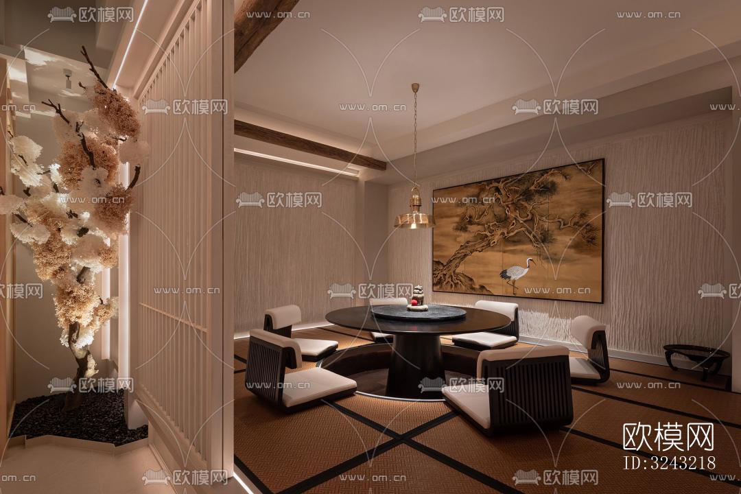 日式日韩料理效果图下载（渲染图1）