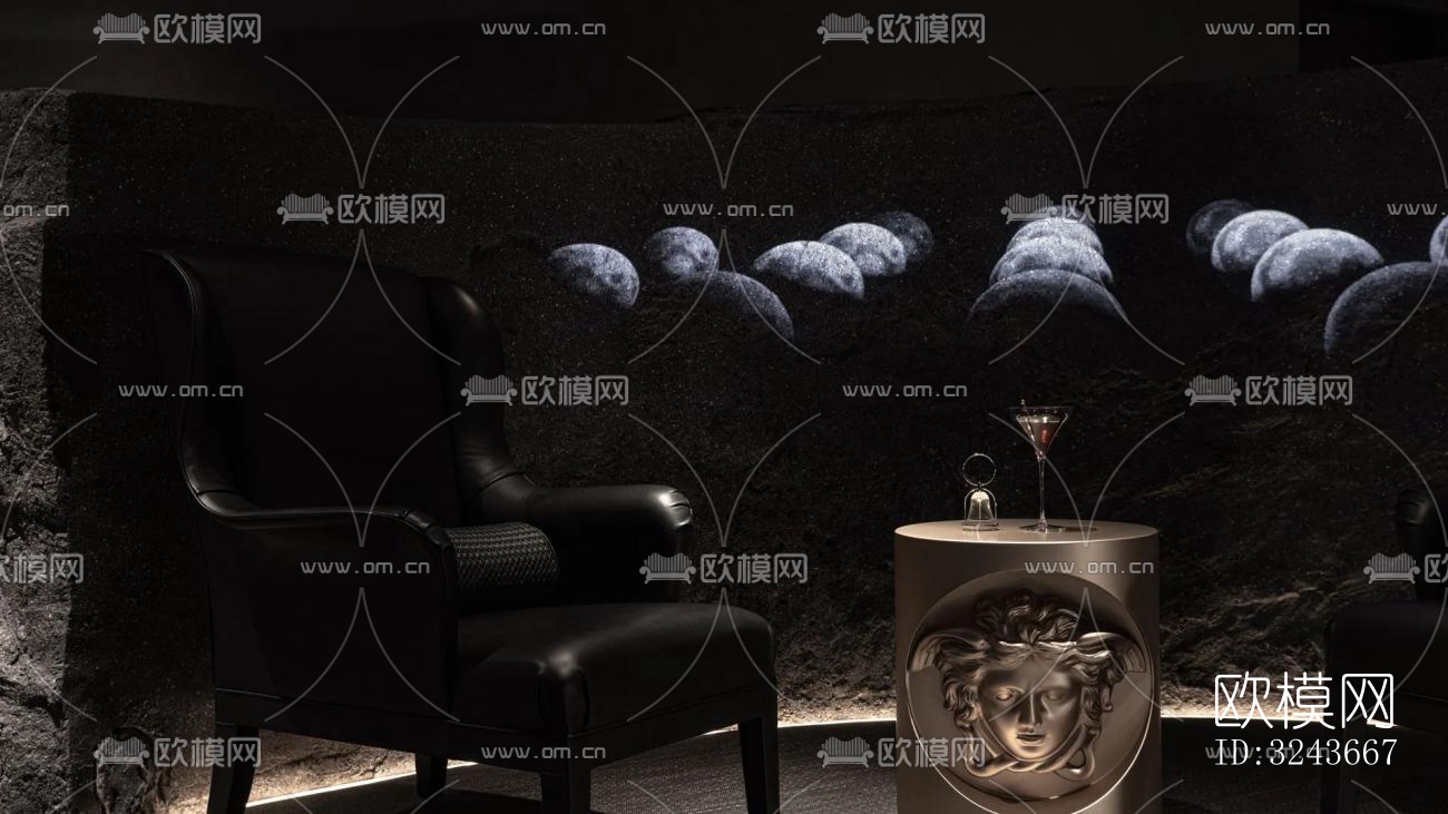 现代西餐厅效果图下载（渲染图5）