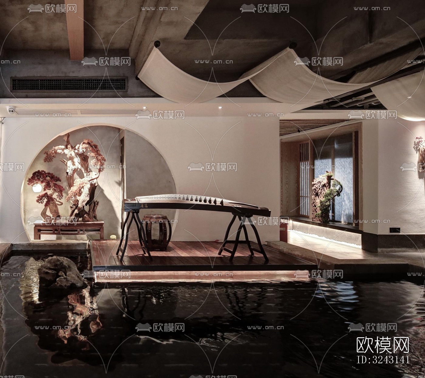 侘寂日韩料理效果图下载（渲染图11）