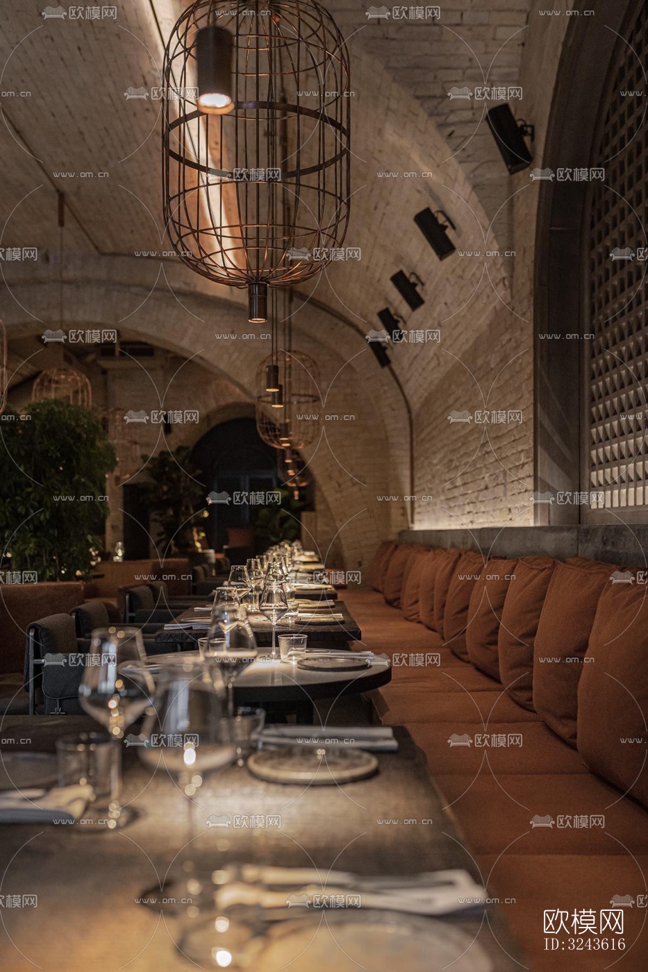 侘寂西餐厅效果图下载（渲染图10）