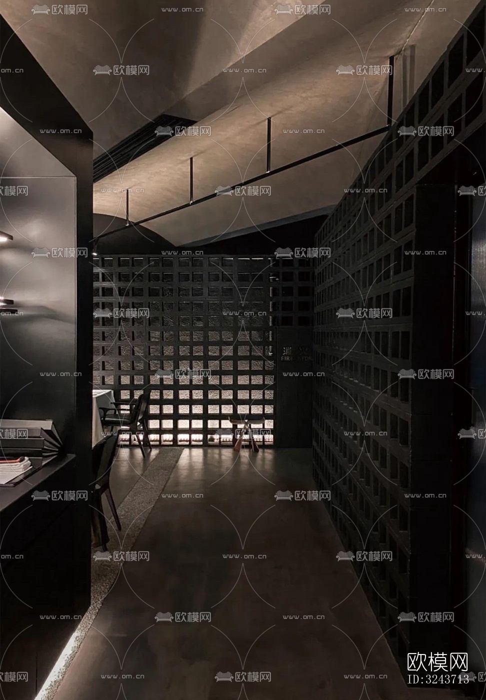 现代西餐厅效果图下载（渲染图6）