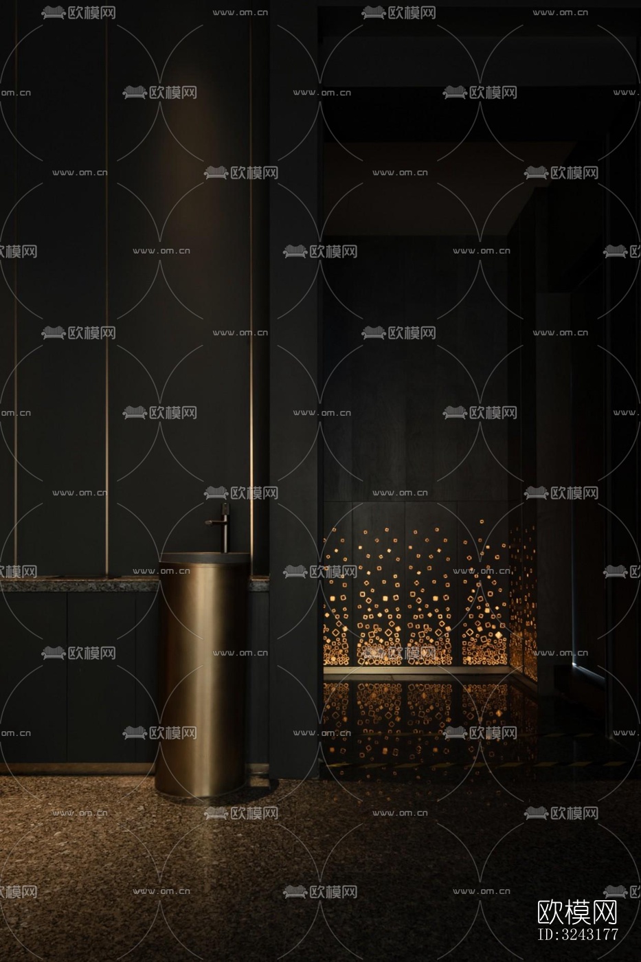 日式日韩料理效果图下载（渲染图1）