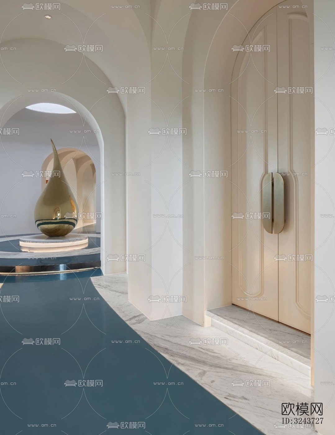 现代西餐厅效果图下载（渲染图5）