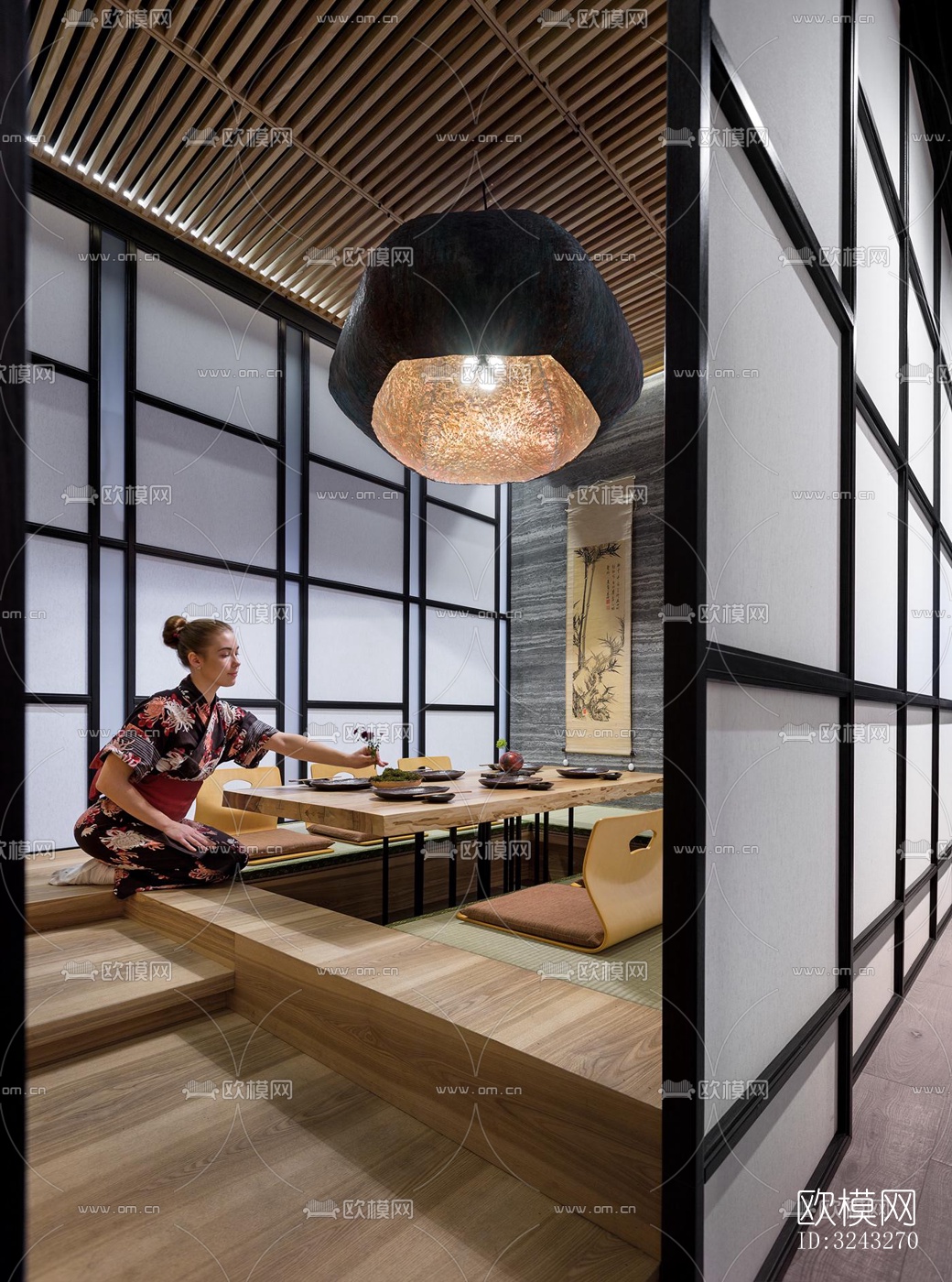 日式日韩料理效果图下载（渲染图12）