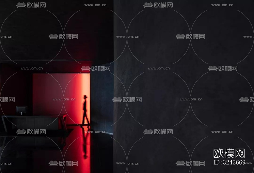 现代西餐厅效果图下载(渲染图1)
