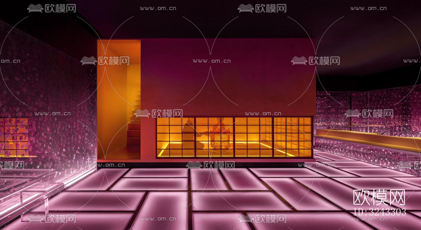 现代日韩料理效果图下载（渲染图1）