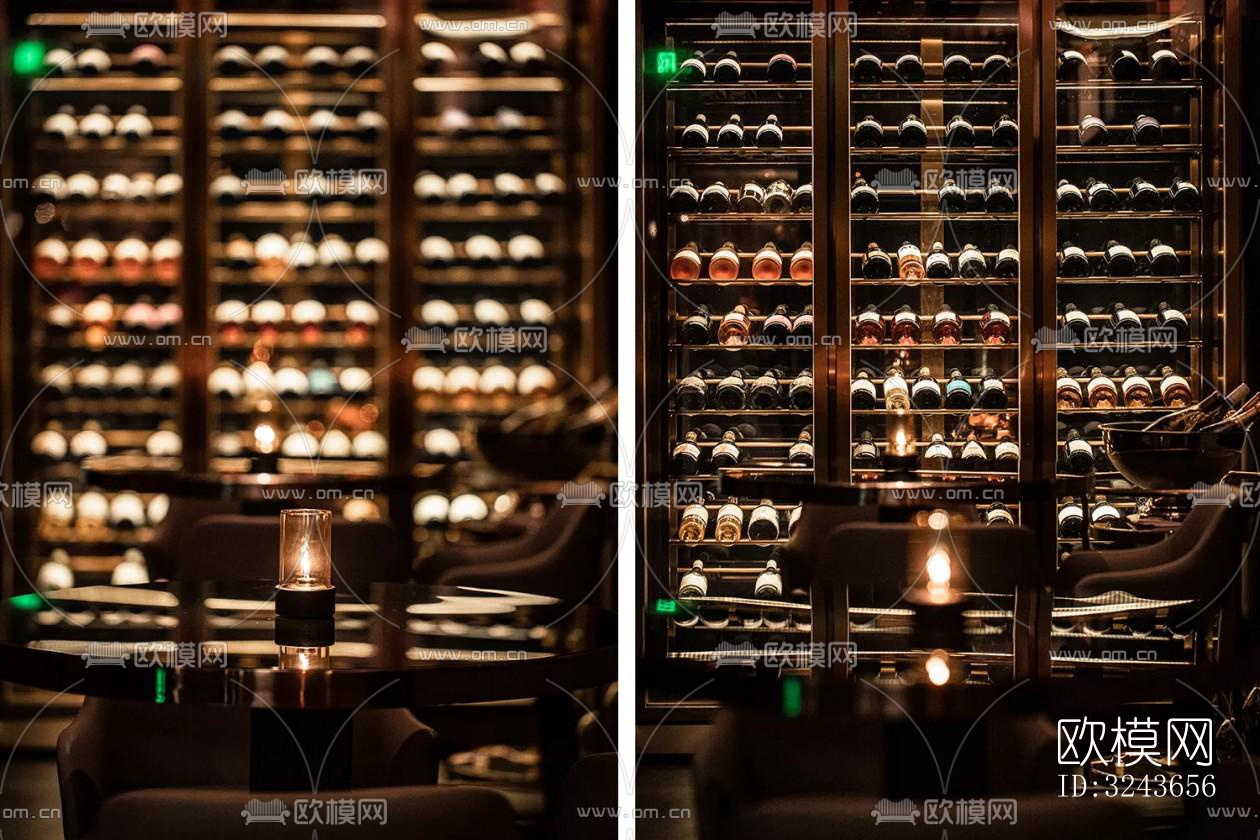 现代西餐厅效果图下载（渲染图16）