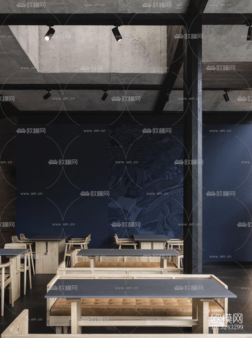 现代日韩料理效果图下载（渲染图5）