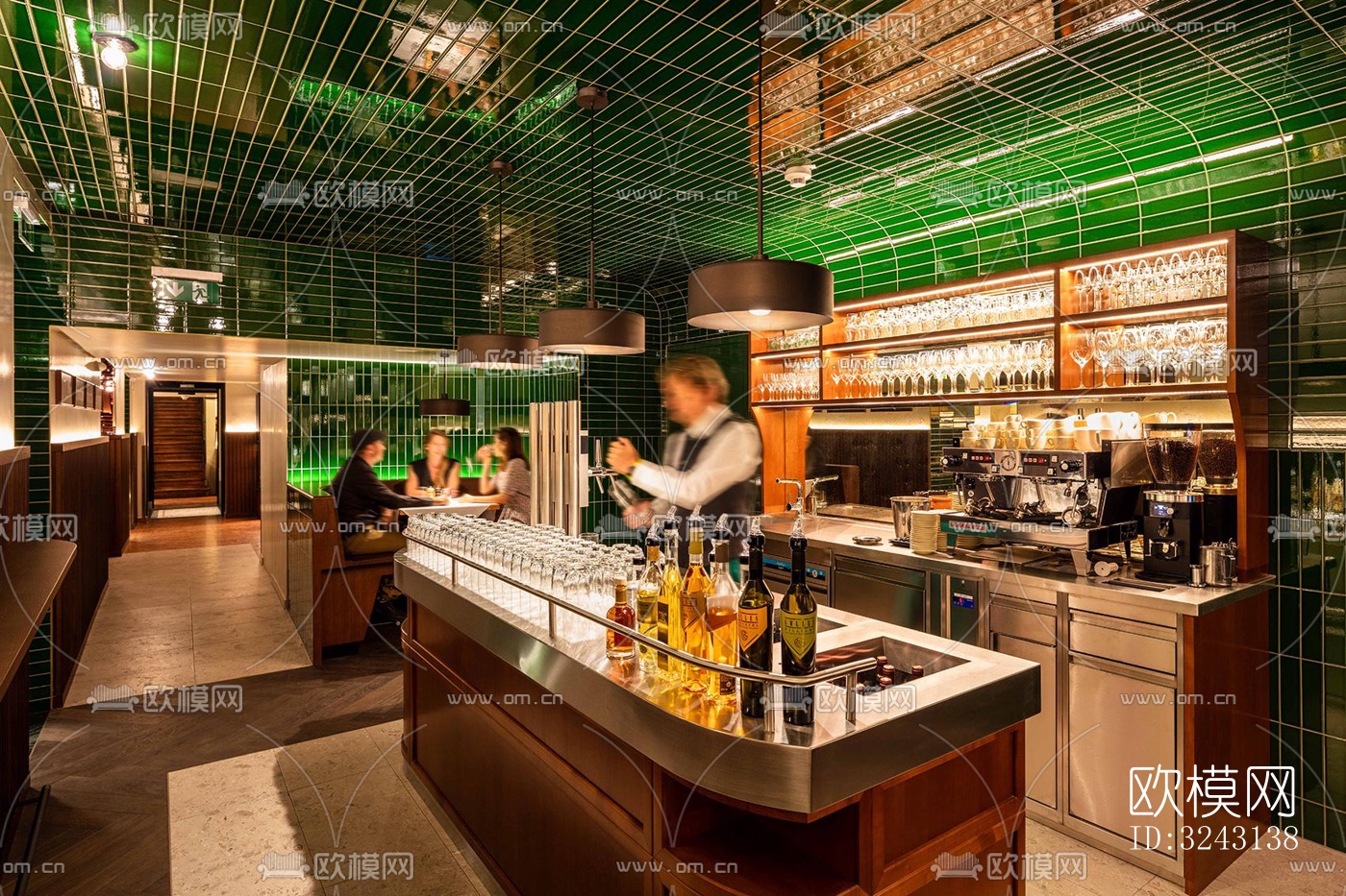 美式咖啡奶茶效果图下载（渲染图4）