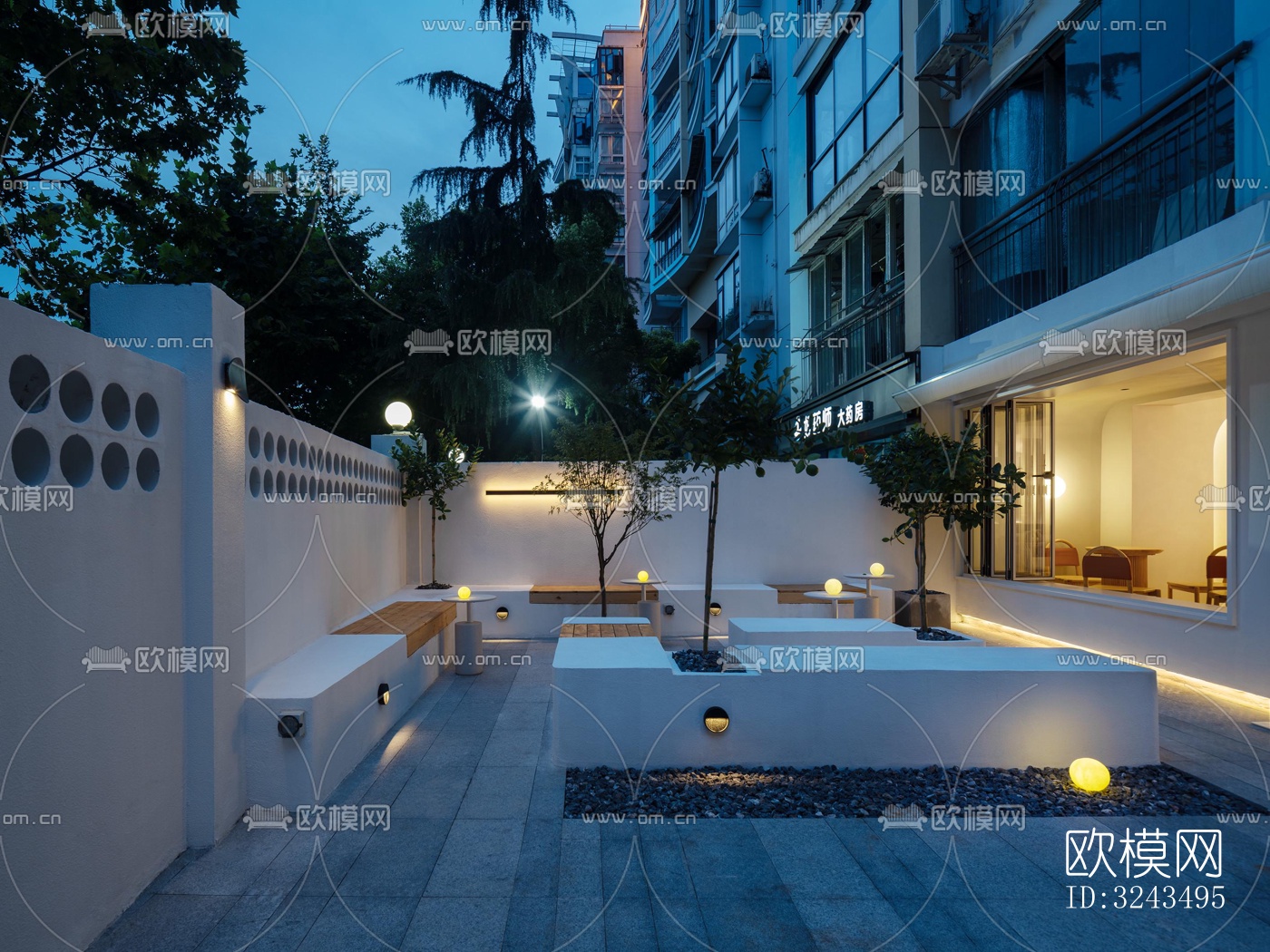 奶油风蛋糕甜品效果图下载（渲染图1）