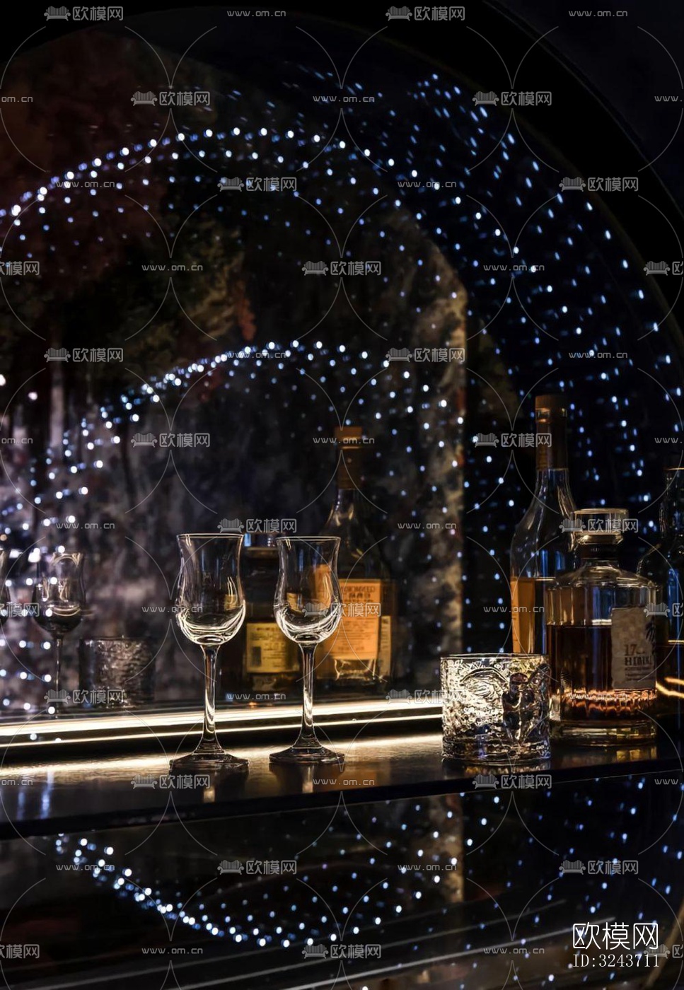 现代西餐厅效果图下载（渲染图19）