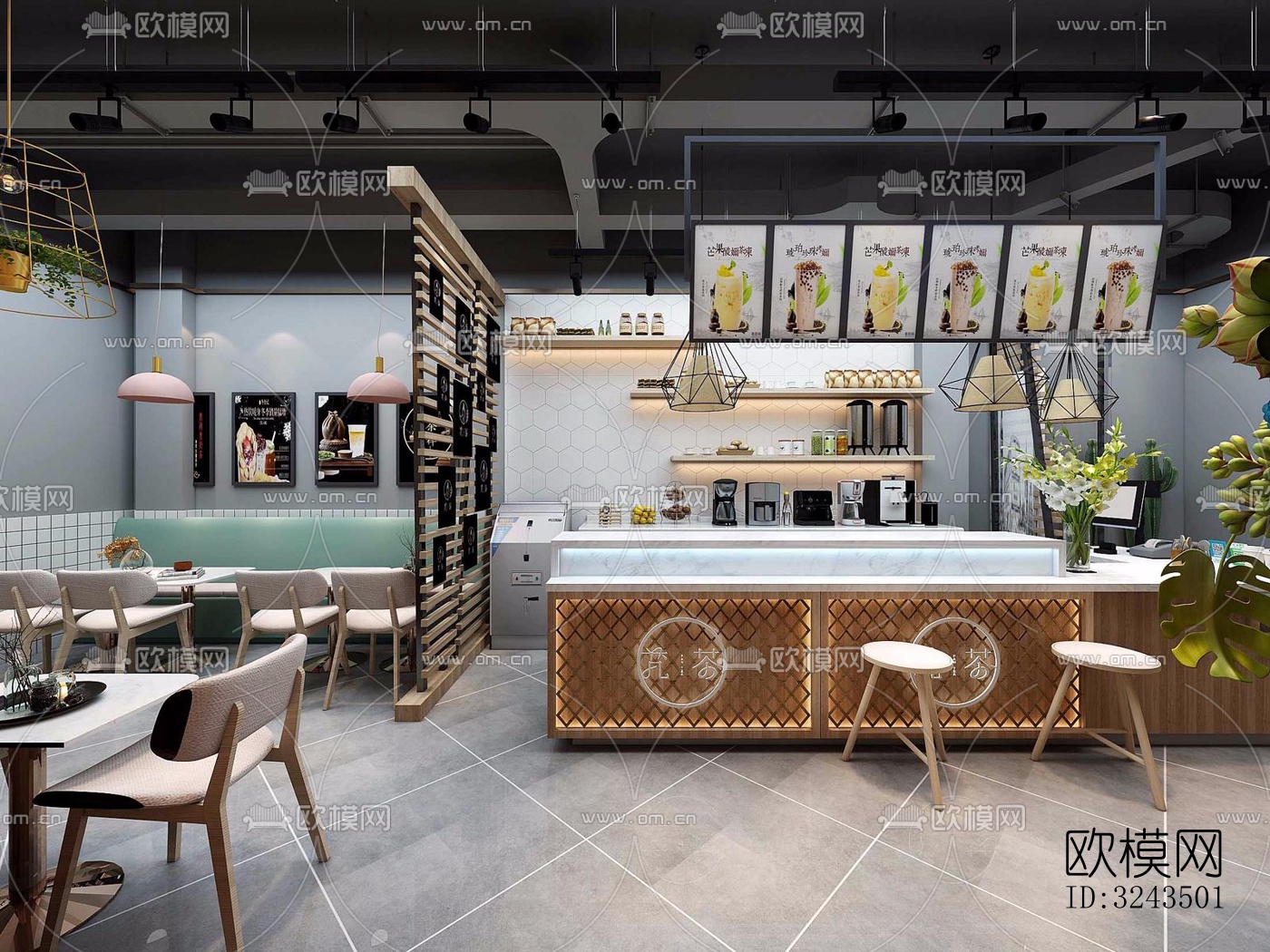 工业风蛋糕甜品效果图下载（渲染图11）