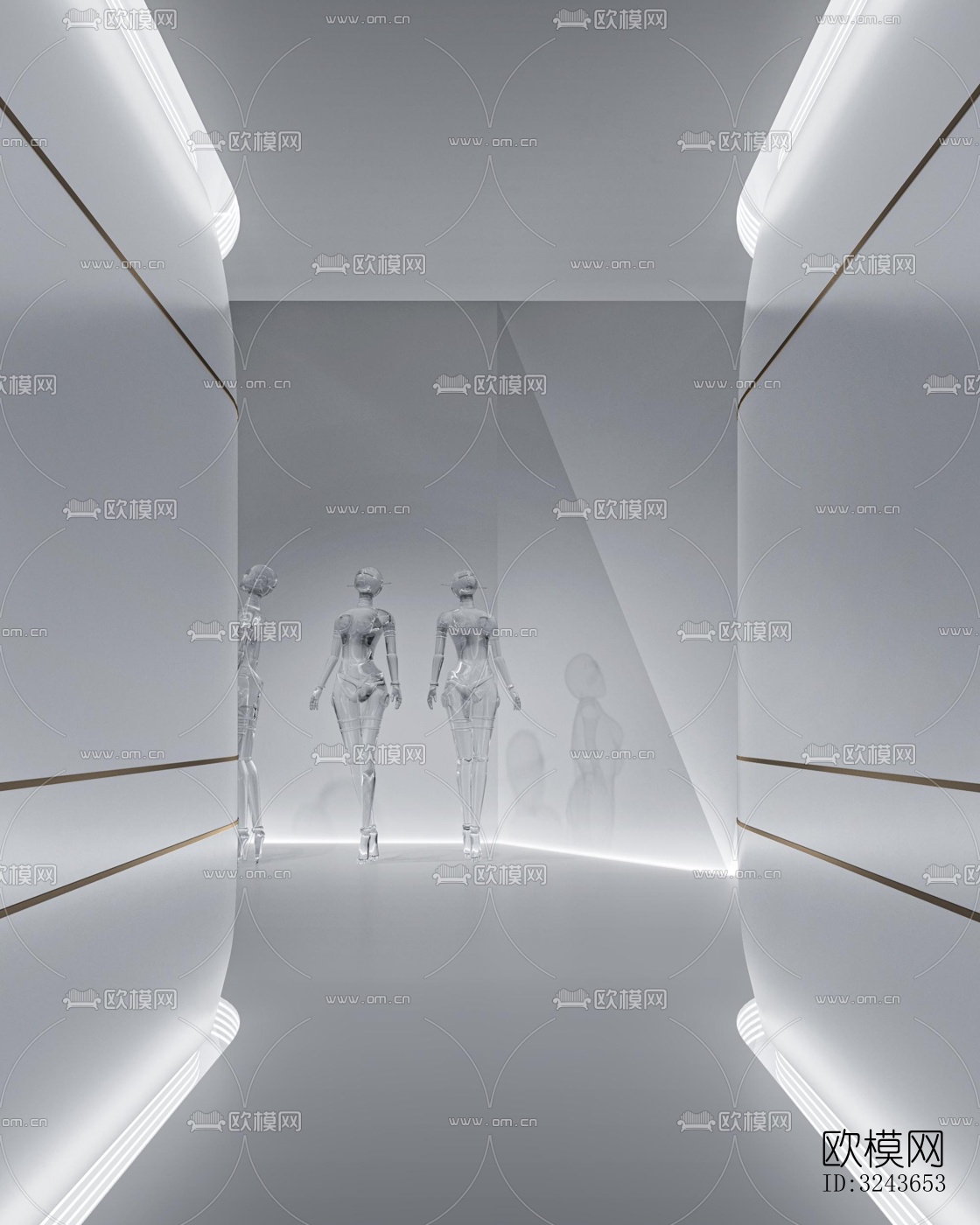 现代西餐厅效果图下载（渲染图9）