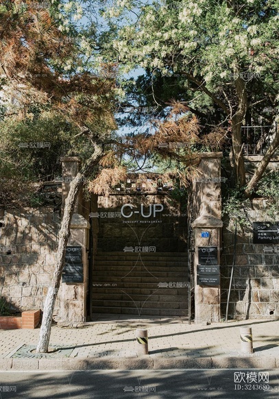 現(xiàn)代西餐廳效果圖下載(渲染圖14)