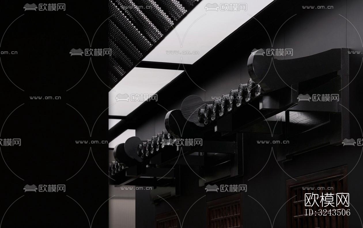 新中式蛋糕甜品效果图下载（渲染图20）