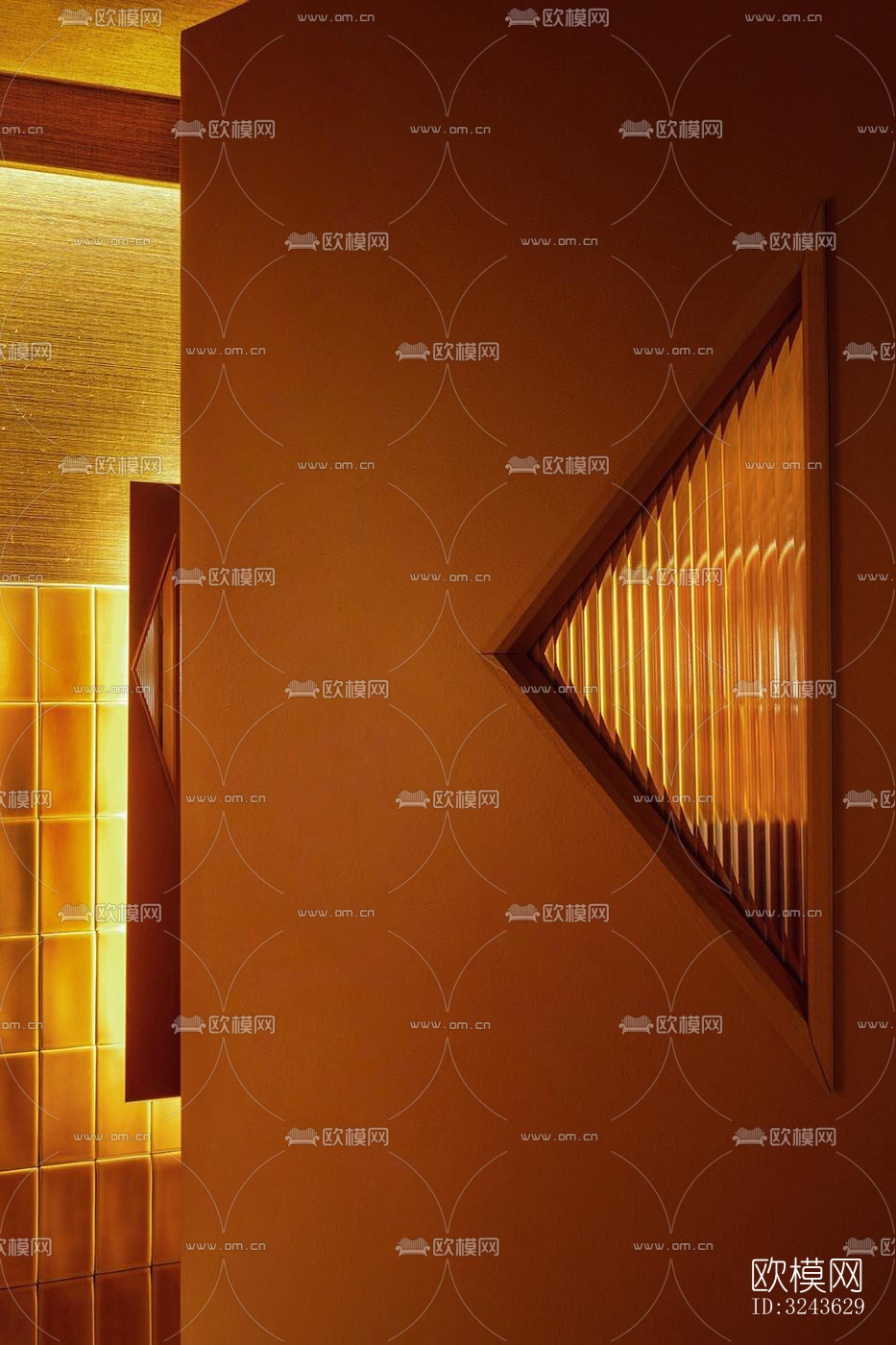 工业风西餐厅效果图下载（渲染图5）