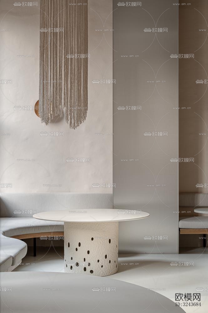 现代西餐厅效果图下载（渲染图14）