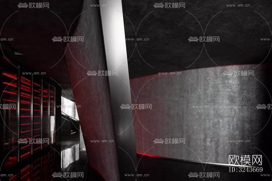 现代西餐厅效果图下载(渲染图6)