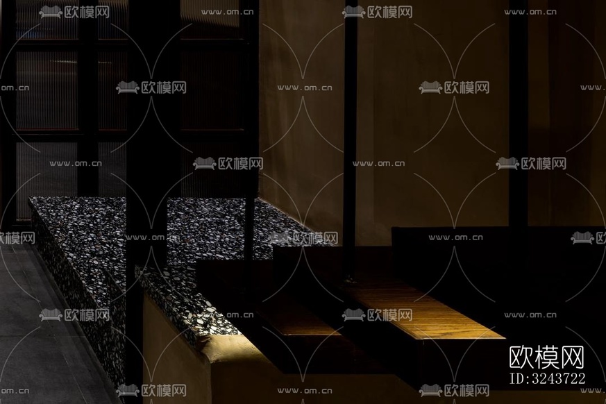 現(xiàn)代西餐廳效果圖下載(渲染圖4)