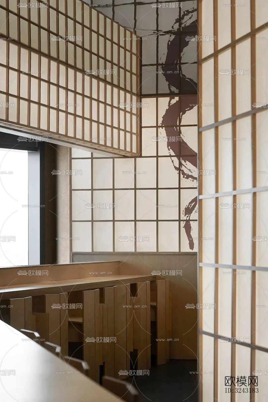 日式日韩料理效果图下载（渲染图1）