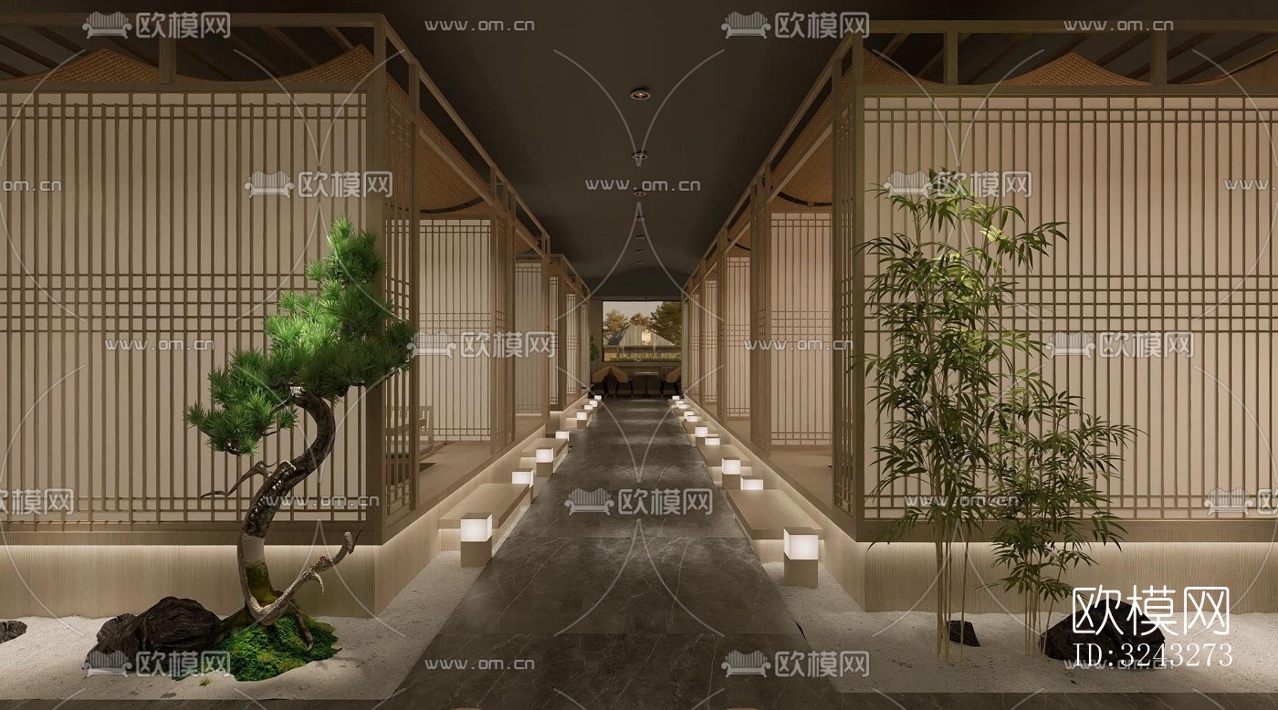 日式日韩料理效果图下载（渲染图3）