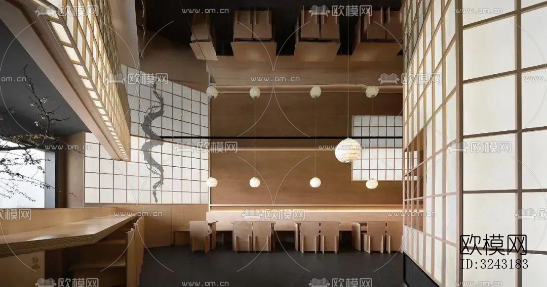 日式日韩料理效果图下载（渲染图14）