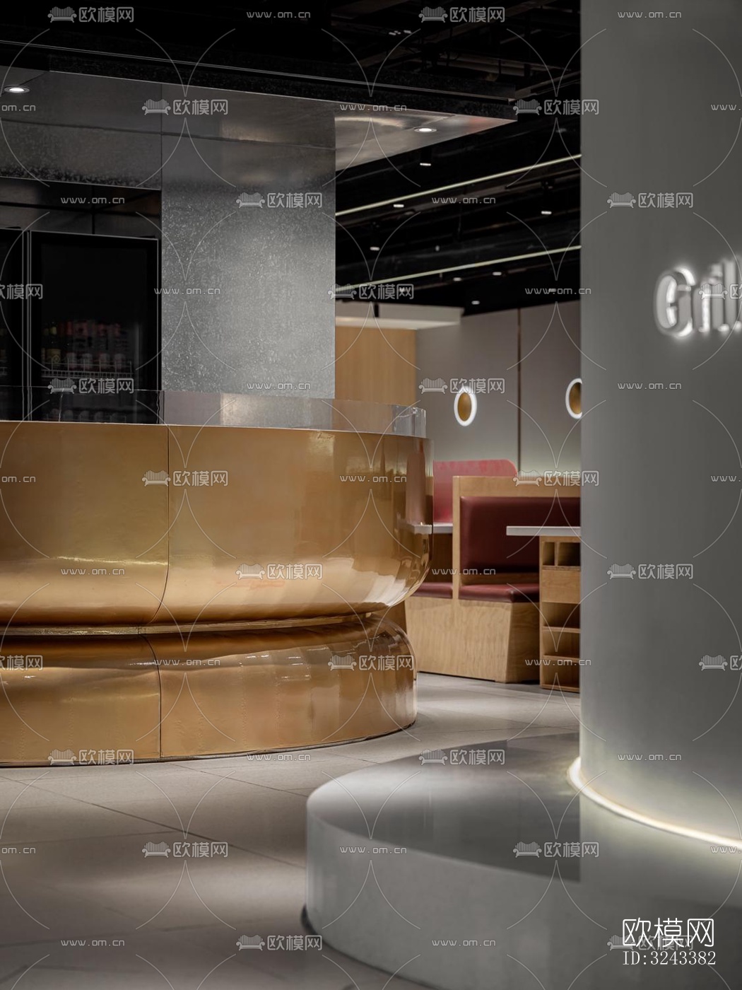 日式火锅烤肉效果图下载（渲染图18）