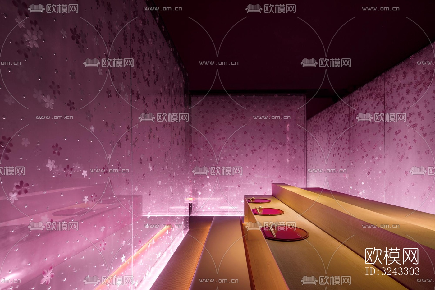 现代日韩料理效果图下载（渲染图10）