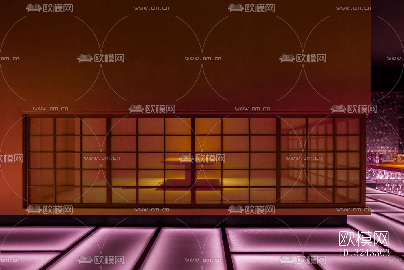 现代日韩料理效果图下载（渲染图3）