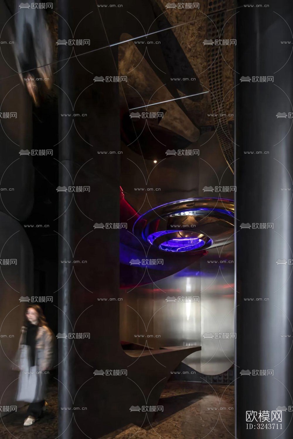 现代西餐厅效果图下载（渲染图11）