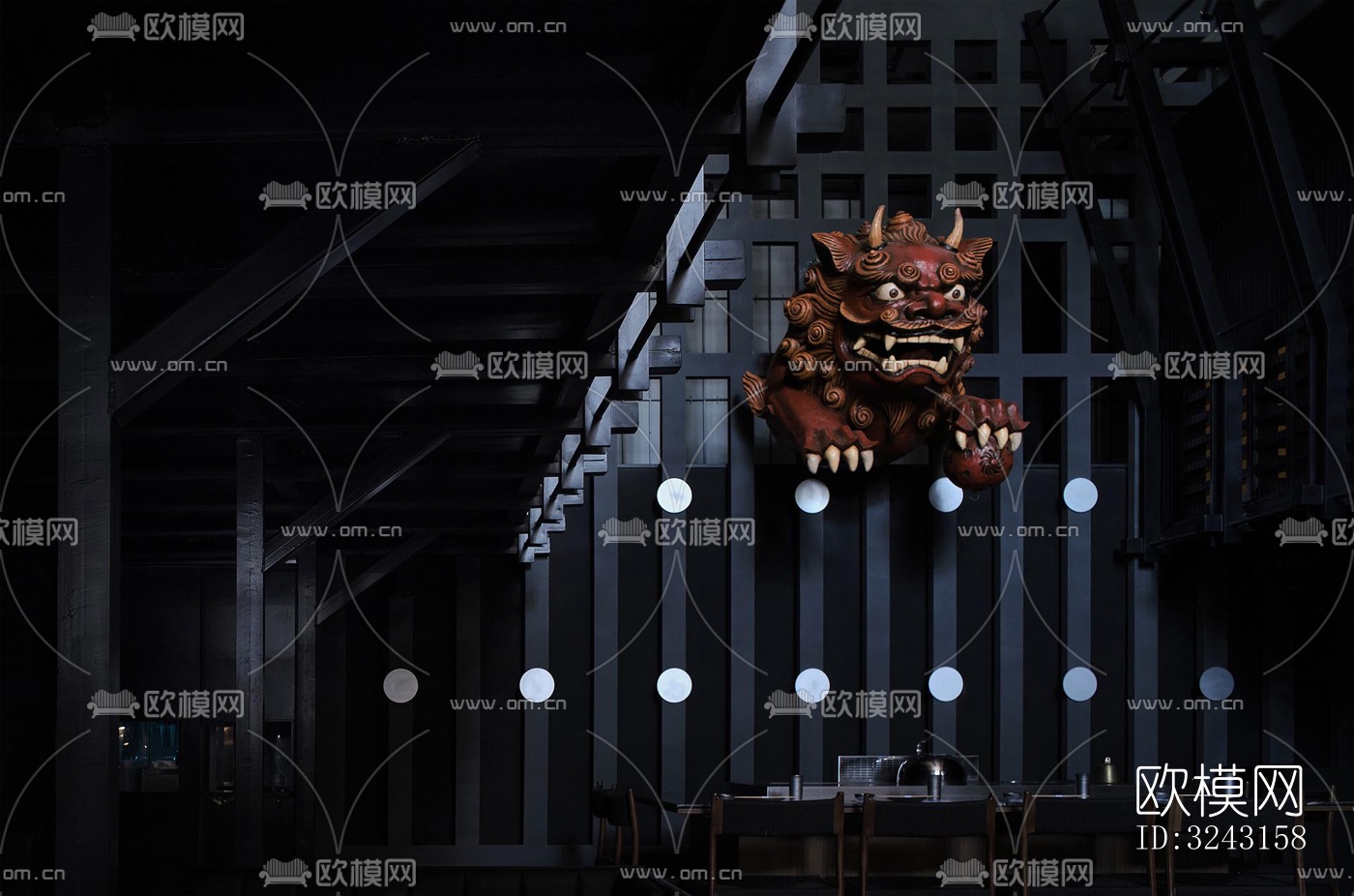 日式日韩料理效果图下载（渲染图2）