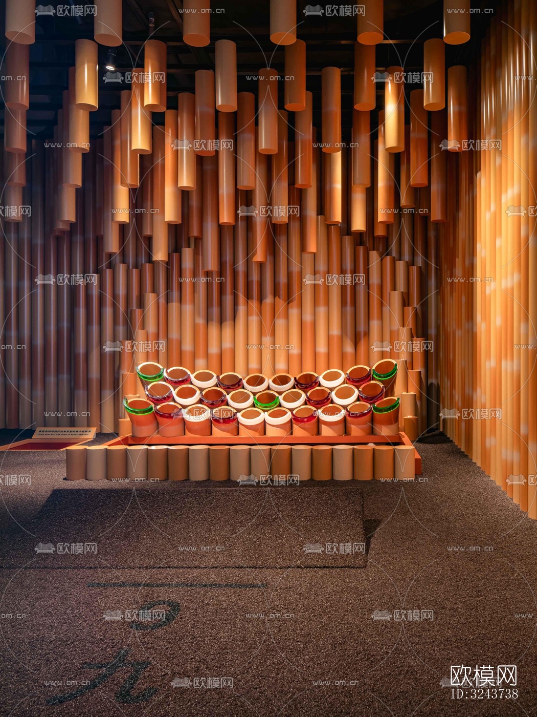 现代西餐厅效果图下载（渲染图4）