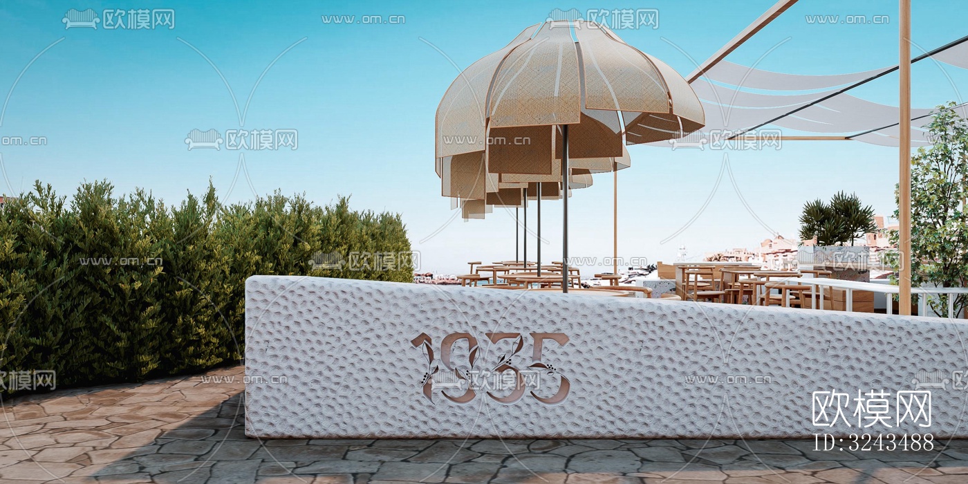 北欧蛋糕甜品效果图下载（渲染图1）