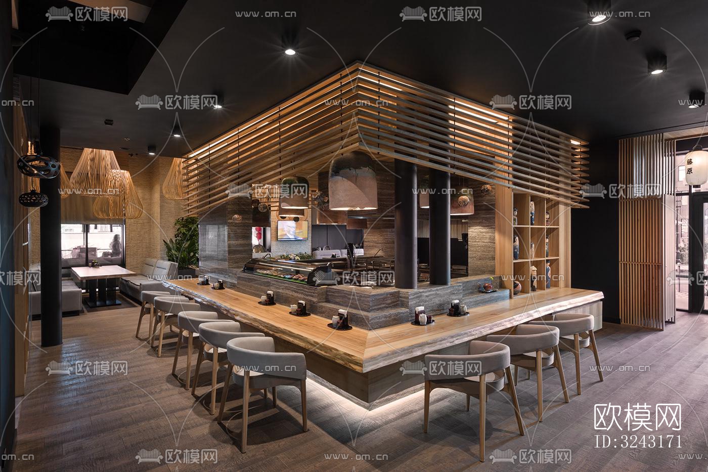 日式日韩料理效果图下载（渲染图6）