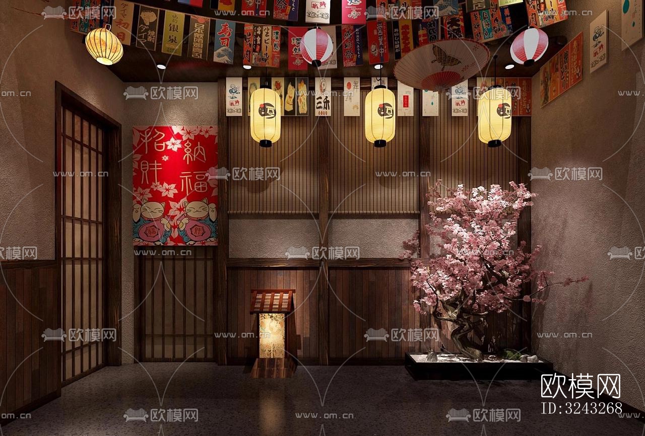 日式日韩料理效果图下载（渲染图4）