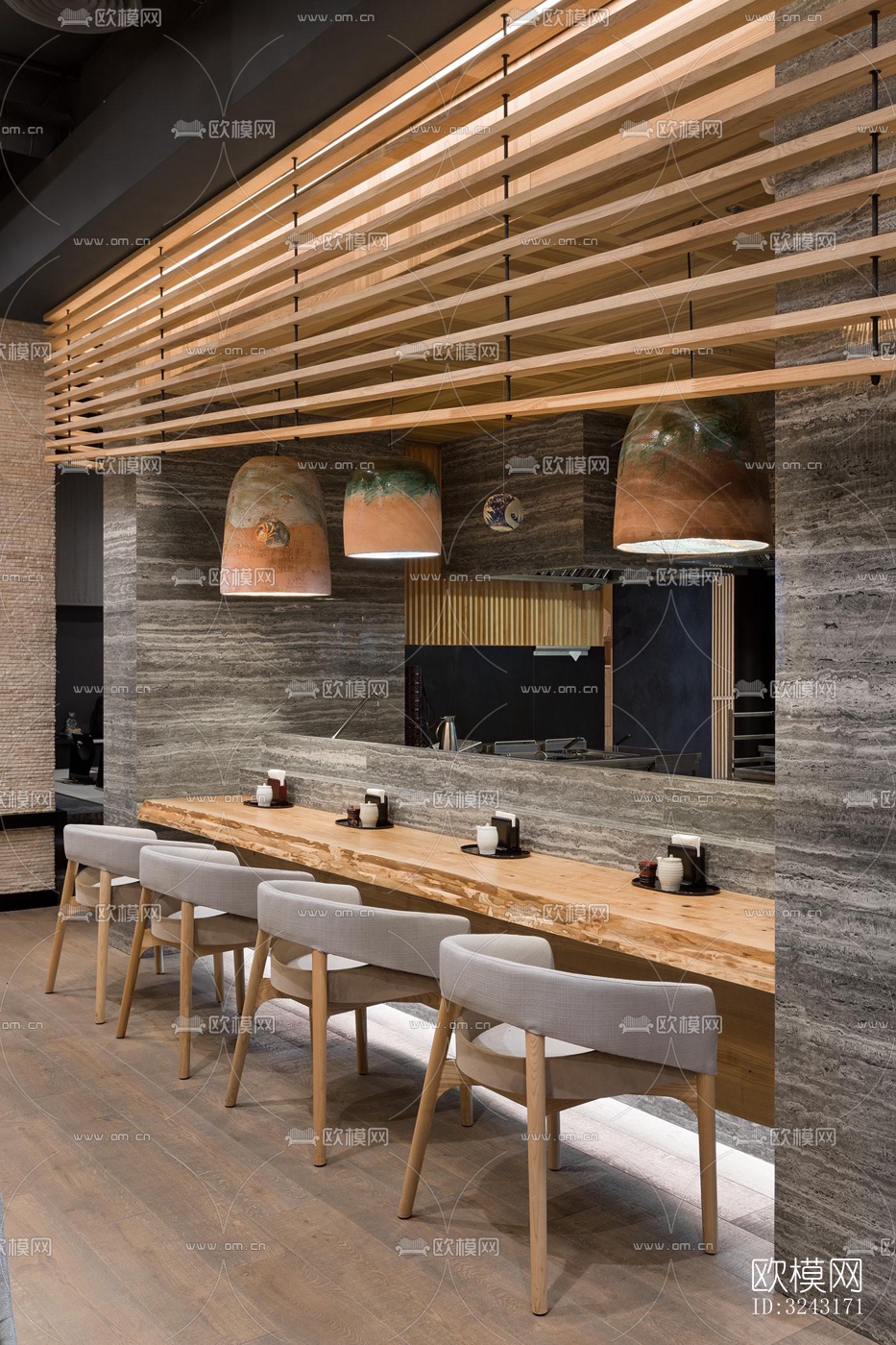 日式日韩料理效果图下载（渲染图5）