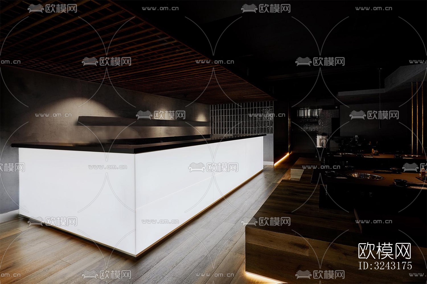 日式日韩料理效果图下载（渲染图1）