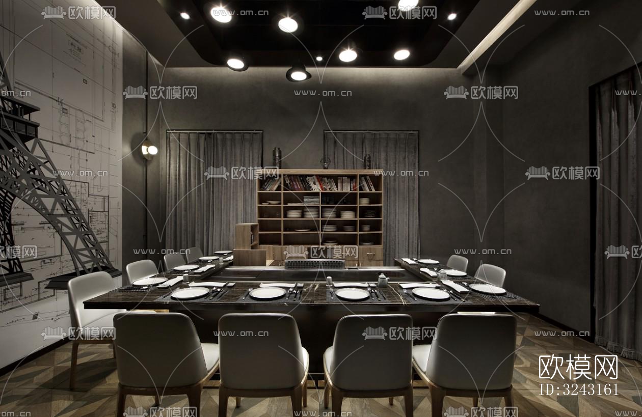 日式日韩料理效果图下载（渲染图7）