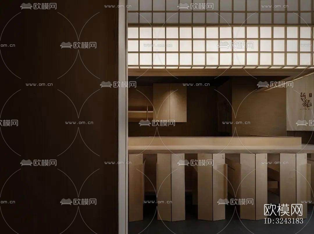 日式日韩料理效果图下载（渲染图2）