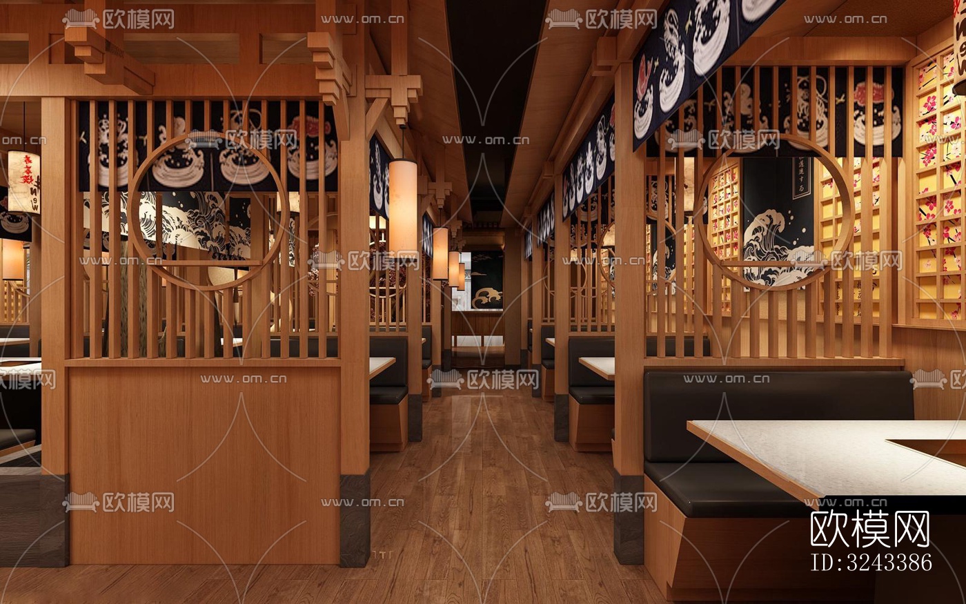 日式火锅烤肉效果图下载（渲染图3）